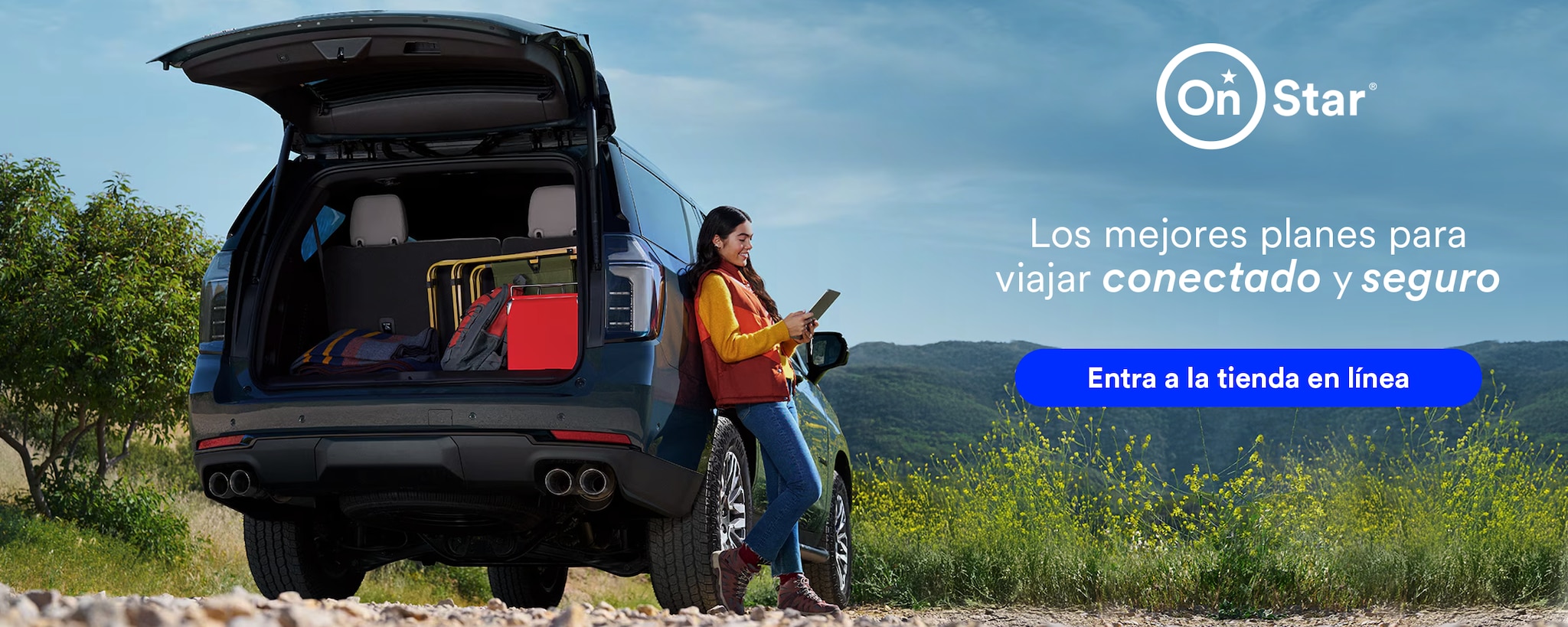 Nueva tienda en línea de OnStar® con tecnología, conectividad y seguridad para vehículos Chevrolet.
